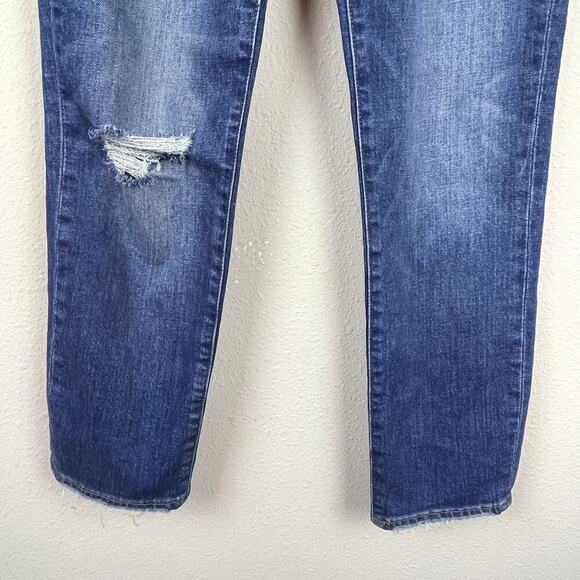 Madewell The Perfect‎ Vintage Jeans Size 25 – Distressed, Raw Hem, High Waist - Picture 8 of 12
